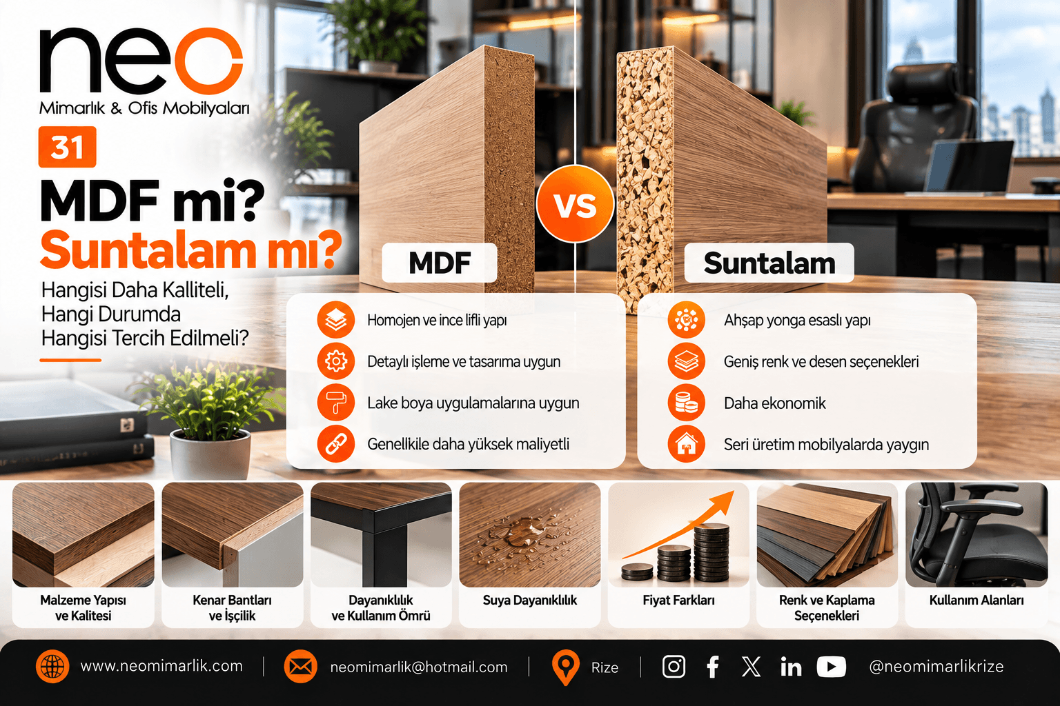MDF mi, Suntalam mı? Hangisi Daha Kaliteli, Dayanıklı ve Uzun Ömürlü?