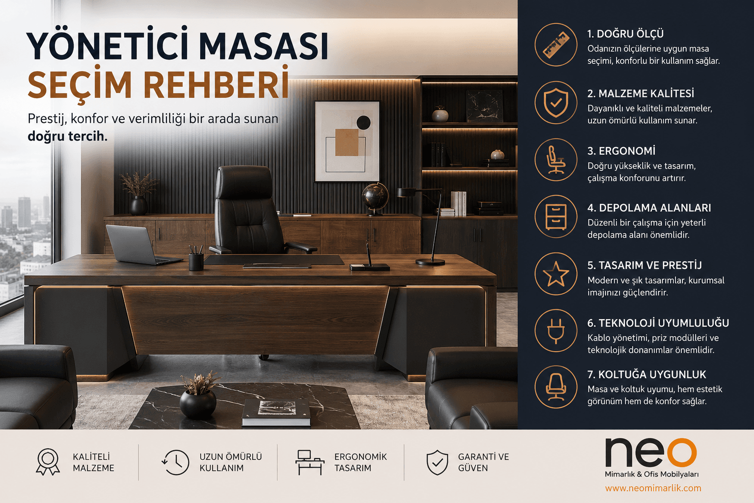 Yönetici Masası Seçim Rehberi