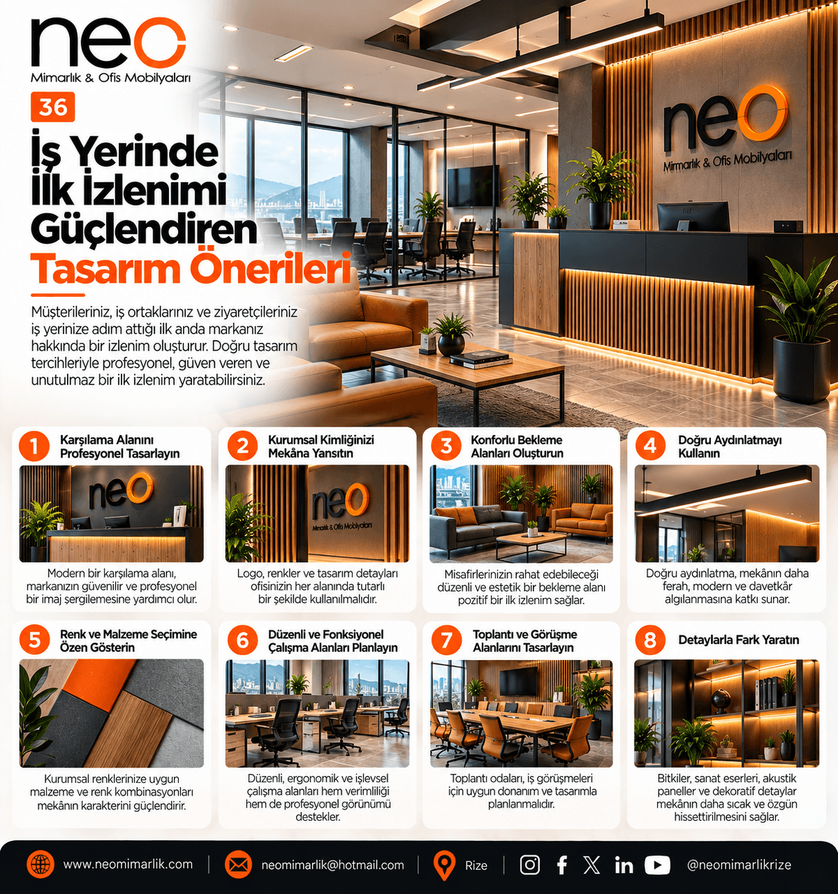 İş Yerinde İlk İzlenimi Güçlendiren Tasarım Önerileri
