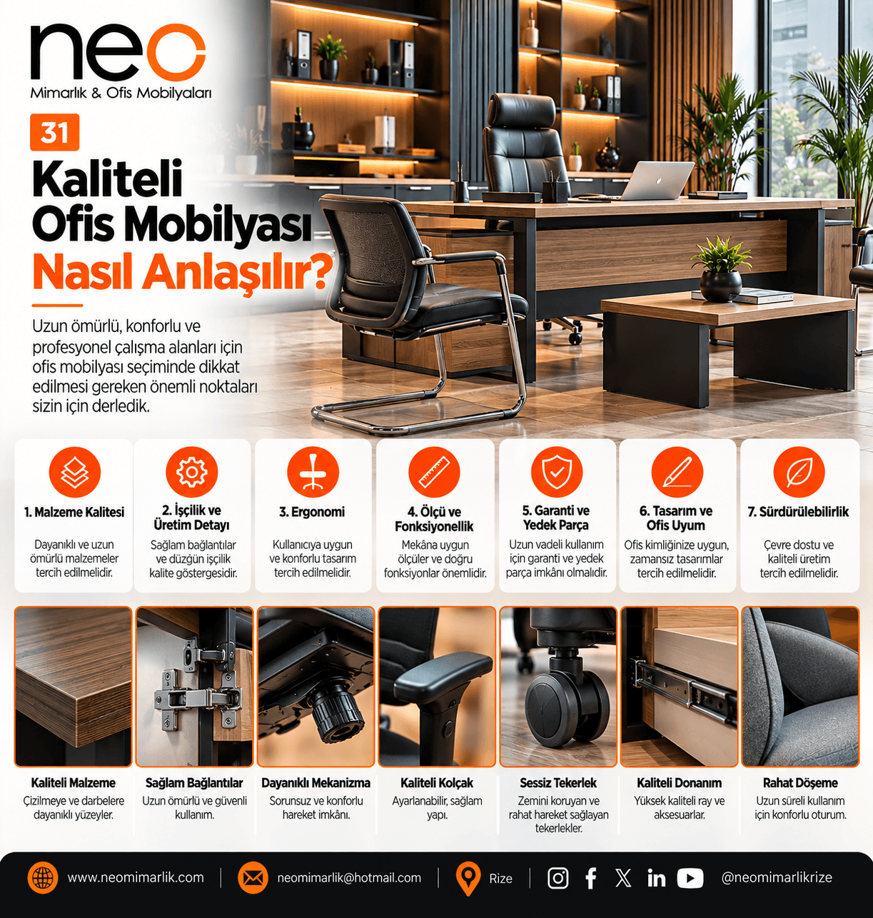 Kaliteli Ofis Mobilyası Nasıl Anlaşılır?